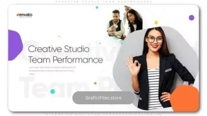 پروژه افترافکت معرفی اعضای شرکت Creative Studio Team Performance