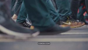 فوتیج ازدحام مردم در حال راه رفتن Crowd Of People Walking