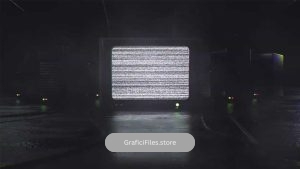پروژه افترافکت نمایش لوگو CRT TV Logo Reveal