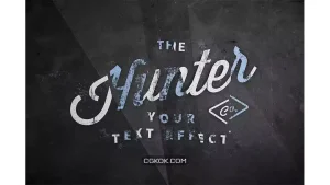 دانلود افکت گرد و غبار متن Crushed Dusty Text Effect