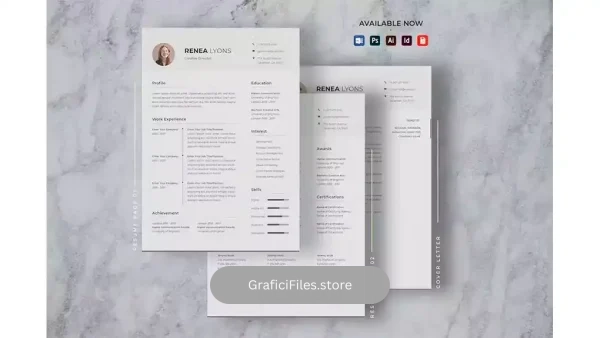 دانلود قالب ایندیزاین و ورد رزومه CV Resume Indesign Template