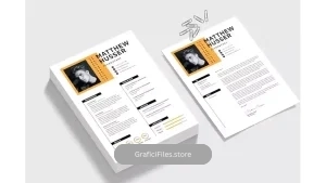 دانلود قالب ورد رزومه CV Resume Word 3