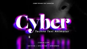 دانلود پریست انیماتور متن سایبرپانک افترافکت Cyber Techno Text Animator