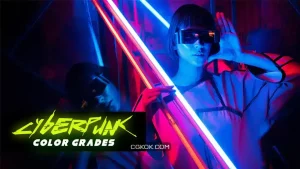 دانلود پریست پریمیر اصلاح رنگ سایبرپانک Cyberpunk Color Grades