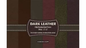دانلود تکسچر چرم Dark Leather Digital Textures