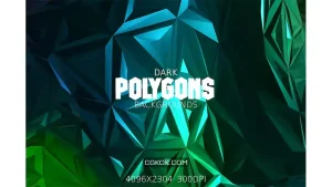 دانلود بک گراند چند ضلعی دارک Dark Polygons Backgrounds