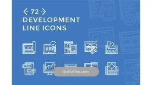 دانلود آیکون رشد و توسعه Development Line Icons
