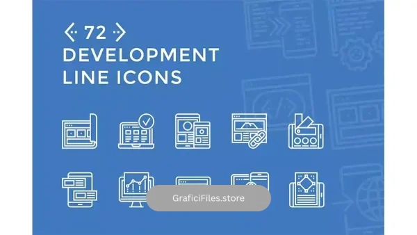 دانلود آیکون رشد و توسعه Development Line Icons