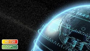 دانلود فوتیج کره زمین دیجیتال Digital Earth Globe