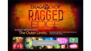 دانلود فوتیج خراب و قدیمی کردن فیلم Digital Juice Drag & Drop RAGGED EDGE