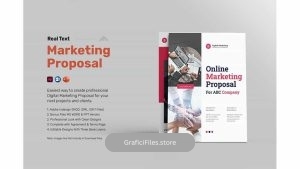 دانلود قالب آماده ورد پروپوزال بازاریابی دیجیتال Digital Marketing Proposal Ms Word / PPT