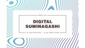دانلود تکسچر کاغذ Digital Suminagashi 001