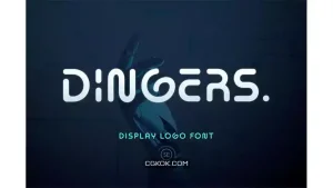 دانلود فونت انگلیسی Dingers – Display Logo Font