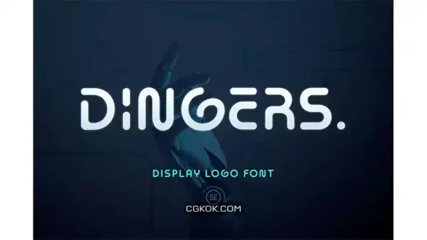 دانلود فونت انگلیسی Dingers – Display Logo Font