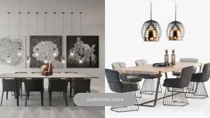 دانلود 70 مدل سه بعدی میز غذاخوری از Pro 3DSky – مجموعه اول