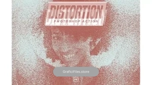 دانلود اکشن فتوشاپ ایجاد افکت نویز بر روی تصاویر Distortion Photoshop Action