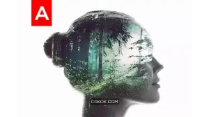 دانلود اکشن فتوشاپ ایجاد افکت دابل اکسپوژر Double Exposure Action