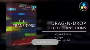 ترانزیشن داوینچی ریزالو Drag-N-Drop Glitch Transitions