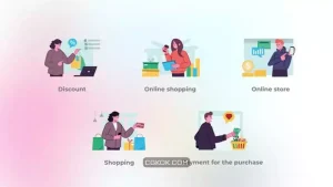 پروژه افترافکت موشن گرافیک تجارت الکترونیک E-commerce – Flat concept