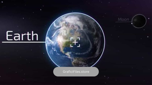 پروژه افترافکت انیمیشن بزرگ نمایی زمین Earth Zoom