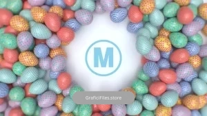 پروژه پریمیر لوگو عید پاک Easter Eggs Logo Opener