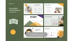 دانلود قالب پاورپوینت پرزنتیشن تحصیلی Education Presentation