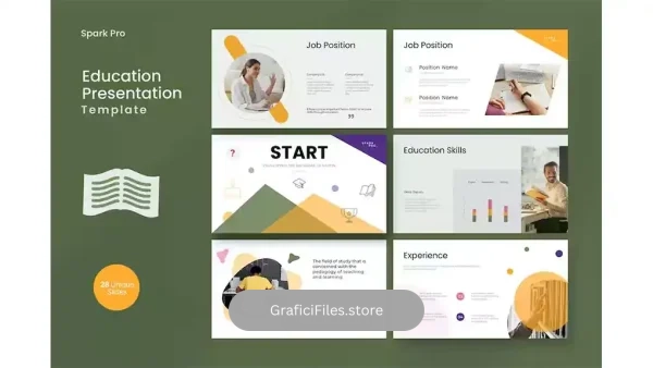 دانلود قالب پاورپوینت پرزنتیشن تحصیلی Education Presentation
