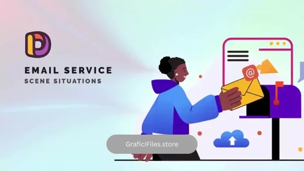 پروژه افترافکت موشن گرافیک خدمات ایمیل Email Service – Scene Situations