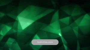 دانلود بک گراند موشن گرافیک چند ضلعی زمردی Emerald Polygons