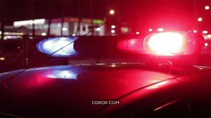 فوتیج چراغ آژیر ماشین پلیس Emergency Police Strobe Lights