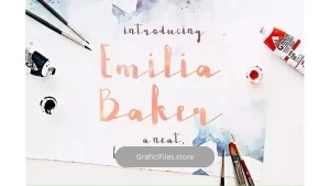دانلود فونت انگلیسی Emilia Baker