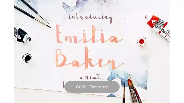 دانلود فونت انگلیسی Emilia Baker