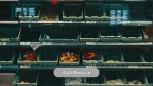فوتیج قفسه های خالی سوپرمارکت Empty Supermarket Shelves