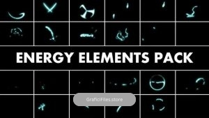 دانلود المان موشن گرافیک کارتونی Energy Elements Pack