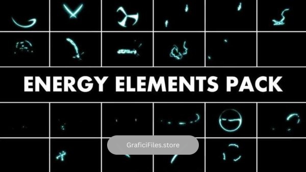 دانلود المان موشن گرافیک کارتونی Energy Elements Pack