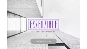 دانلود فونت انگلیسی مدرن Essenziale – Font Family