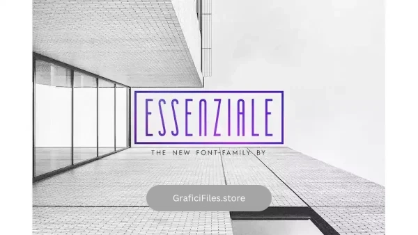 دانلود فونت انگلیسی مدرن Essenziale – Font Family