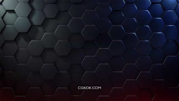 دانلود بک گراند موشن گرافیک Extruded Hexagon Background