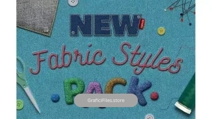 دانلود استایل متن پارچه Fabric Text Effects