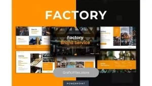 دانلود قالب پاورپوینت خدمات کارخانه Factory Brand Services – Powerpoint Template