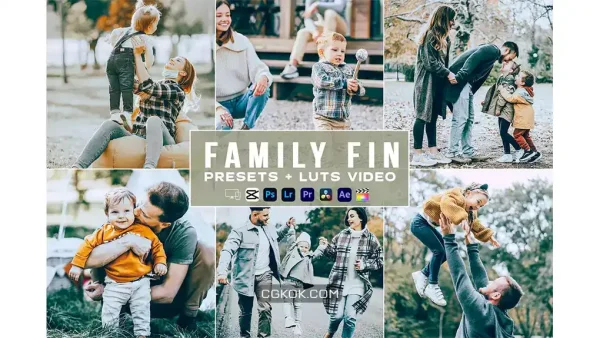 دانلود پریست لایتروم Family Fin Presets – luts Videos Premiere Pro