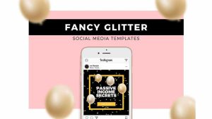 دانلود فایل لایه باز متحرک شبکه اجتماعی Fancy Glitter – Animated Templates