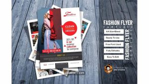 دانلود فایل لایه باز تراکت مد و فشن Fashion Flyer Template