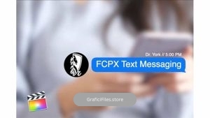پروژه آماده فاینال کات پرو نمایش پیامک FCPX Text Messaging