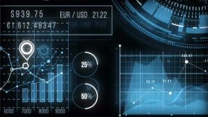 دانلود فوتیج نمودار Finance HUD Graphs