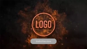 لوگو موشن پریمیر Fire Impact Logo Reveal