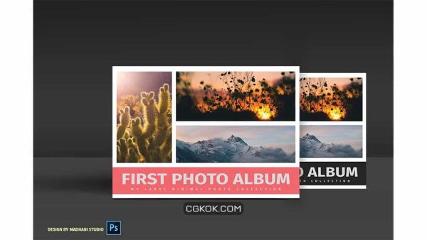 دانلود فایل لایه باز آلبوم عکس First Photo Album