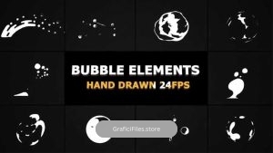 دانلود فوتیج المان کارتونی موشن گرافیک Flash FX BUBBLE Elements