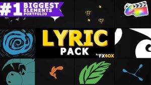 پروژه فاینال کات پرو المان کارتونی Flash FX Lyric Elements