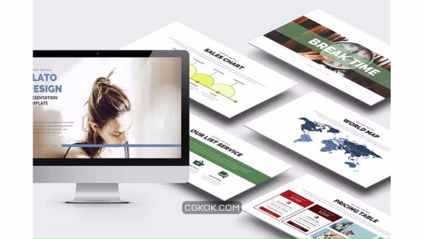 دانلود قالب پاورپوینت و گوگل اسلاید کسب و کار Flato : Creative Business Google Slides Template